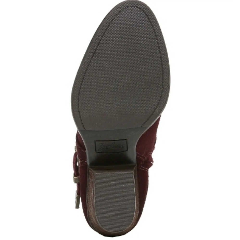 ZODIAC Burgundy Sammi Leather Bootie Size 9.5 - Picture 5 of 10